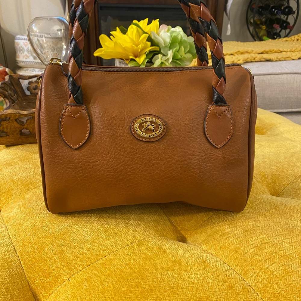 Lady’s Luigi Faux Leather Satchel Bag